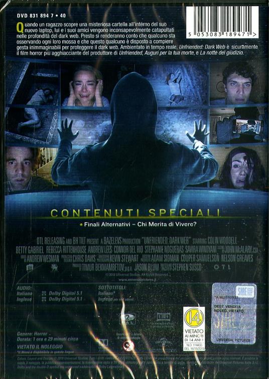 Unfriended. Dark Web (DVD) di Stephen Susco - DVD - 2