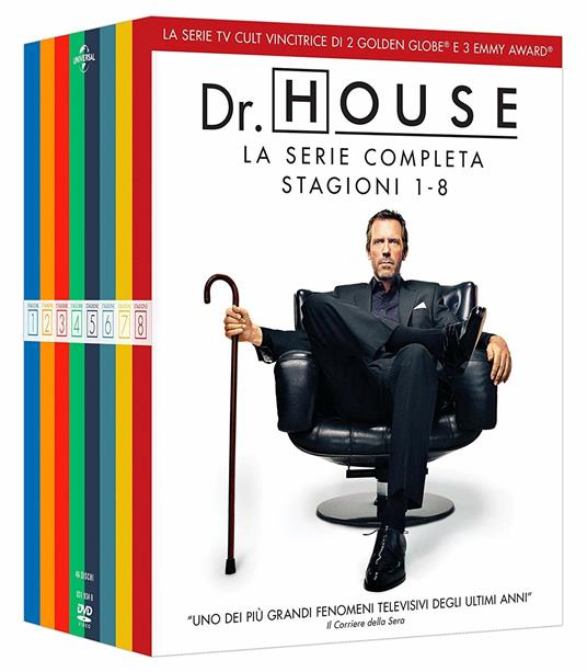 Dr. House. Collezione completa. Stagioni 1-8. Serie TV ita (46 DVD) di Greg Yaitanes,Peter O'Fallon,Newton Thomas - DVD
