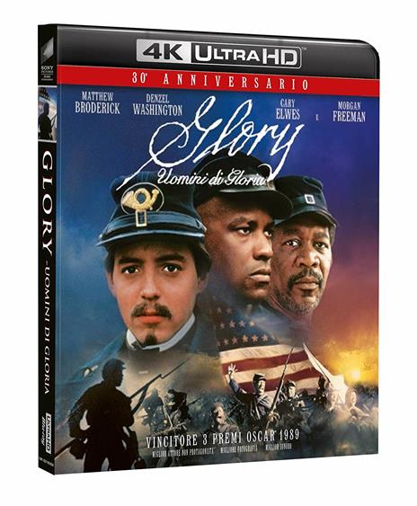 Glory (Blu-ray + Blu-ray Ultra HD 4K) di Edward Zwick - Blu-ray + Blu-ray Ultra HD 4K