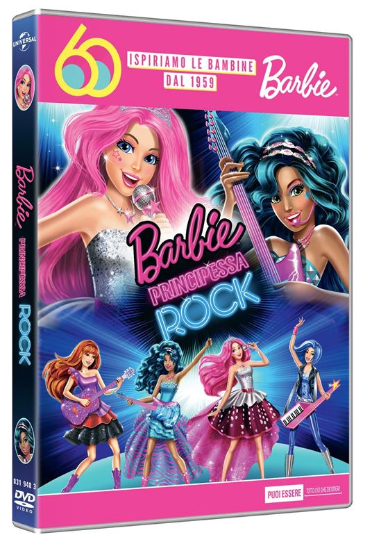 Barbie principessa Rock. Barbie cantante. Edizione 60° Anniversario (DVD) - DVD