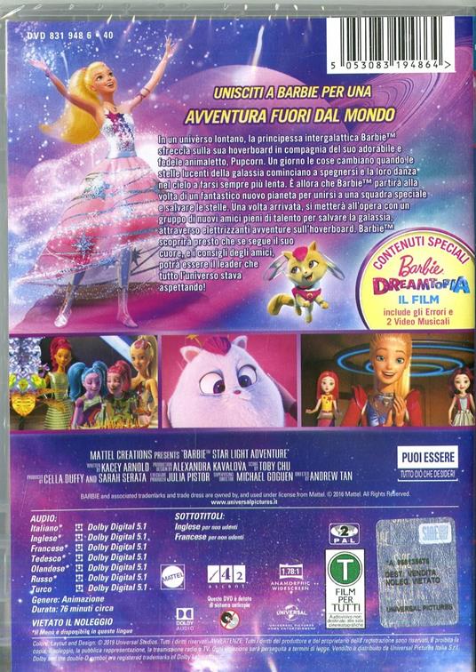 Barbie avventura stellare. Barbie astronauta.- Edizione 60° Anniversario (DVD) di Andrew Tan,Michael Goguen - DVD - 2