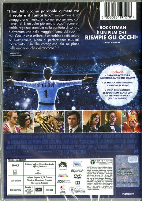 Rocketman (DVD) di Dexter Fletcher - DVD - 2