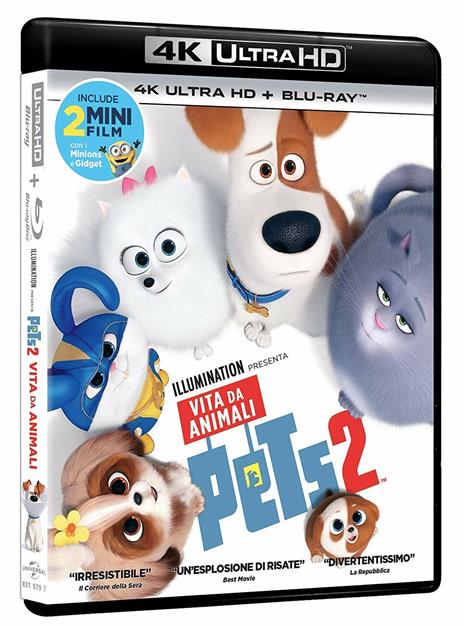 Pets 2 (Blu-ray + Blu-ray Ultra HD 4K) di Chris Renaud - Blu-ray + Blu-ray Ultra HD 4K