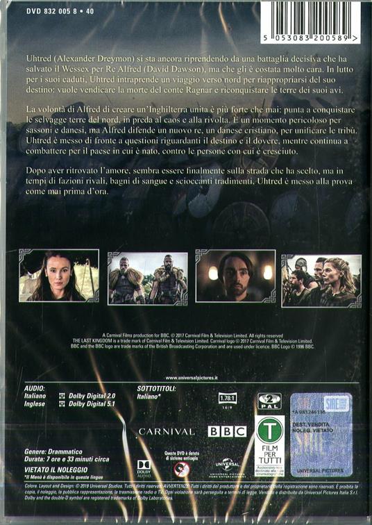 The Last Kingdom. Stagione 2. Serie TV ita (3 DVD) di Peter Hoar,Anthony Byrne,Ben Chanan - DVD - 2