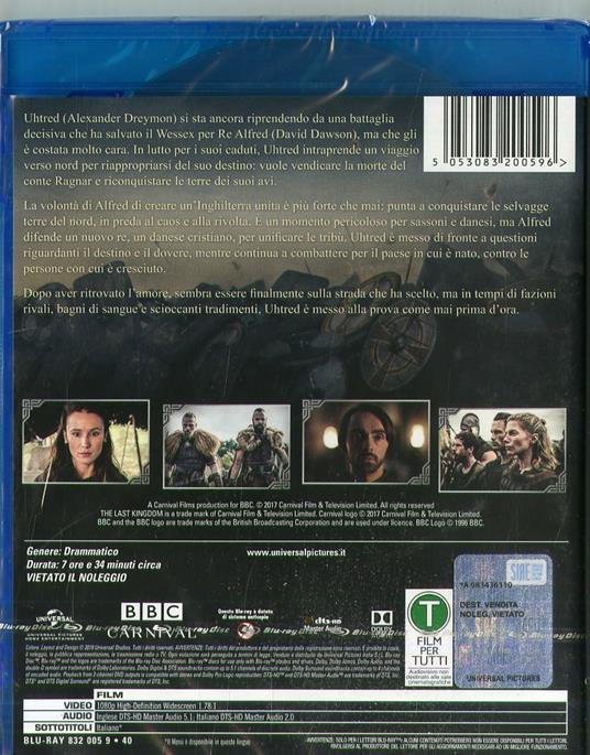 The Last Kingdom. Stagione 2. Serie TV ita (3 Blu-ray) di Peter Hoar,Anthony Byrne,Ben Chanan - Blu-ray - 2