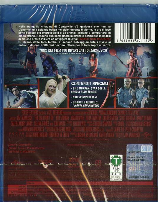 The Dead Don't Die di Jim Jarmusch - Blu-ray - 2