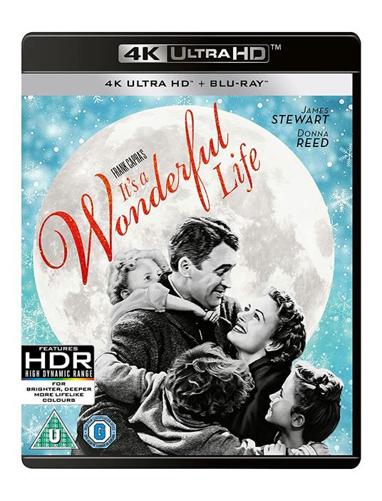 It's a Wonderful Life (La vita è meravigliosa) - Import UK - (Blu-ray + Blu-ray Ultra HD 4K) di Frank Capra - Blu-ray + Blu-ray Ultra HD 4K