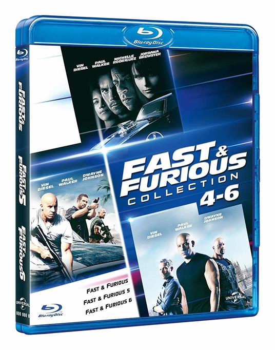 Fast & Furious 4-6. Family Collection (3 Blu-ray) di Justin Lin