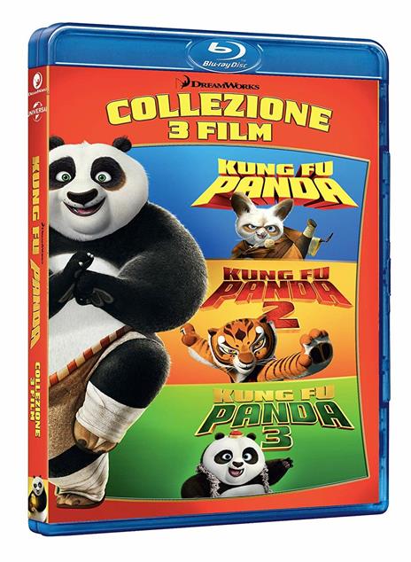 Kung Fu Panda Collection 1-3 (3 Blu-ray) di Alessandro Carloni,Jennifer Yuh Nelson,Mark Osborne,John Stevenson