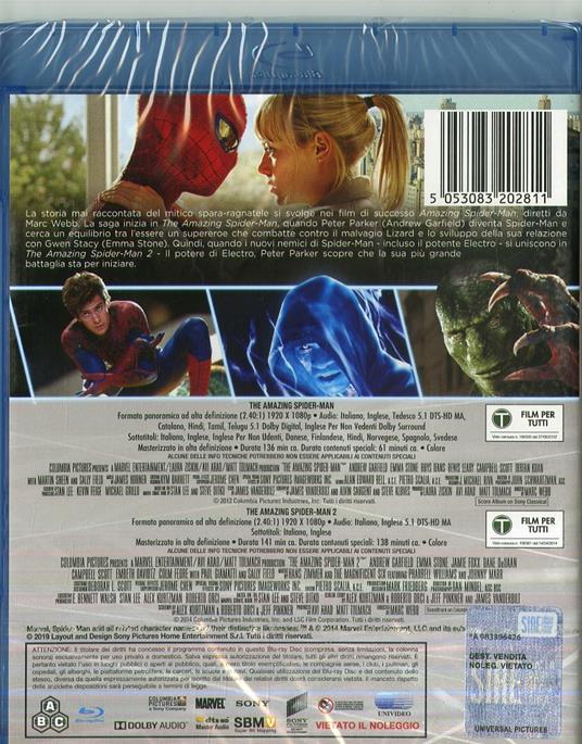 The Amazing Spider-Man 1-2 Collection (2 Blu-ray) di Marc Webb - 2