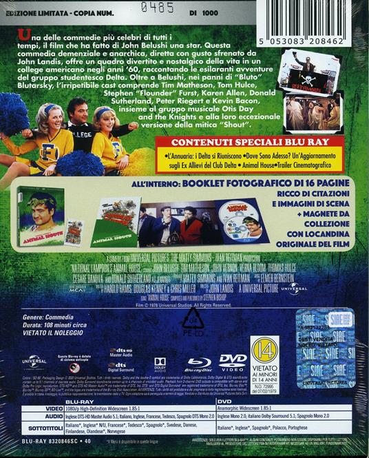 Animal House (DVD + Blu-ray) - DVD + Blu-ray - Film di John Landis Commedia | IBS Animal House (DVD + Blu-ray) - DVD + Blu-ray - Film di John Landis Commedia | IBS