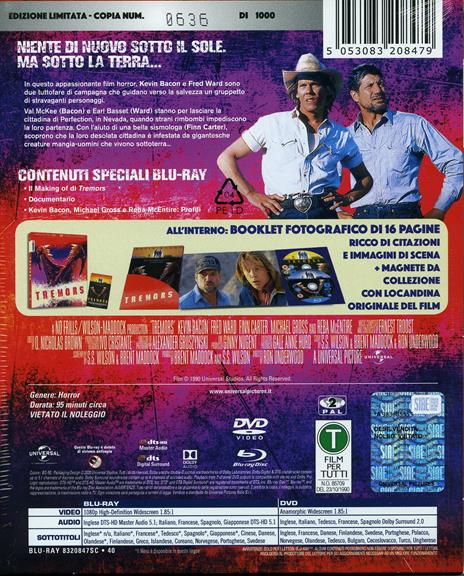 Tremors (DVD + Blu-ray) di Ron Underwood - DVD + Blu-ray - 2