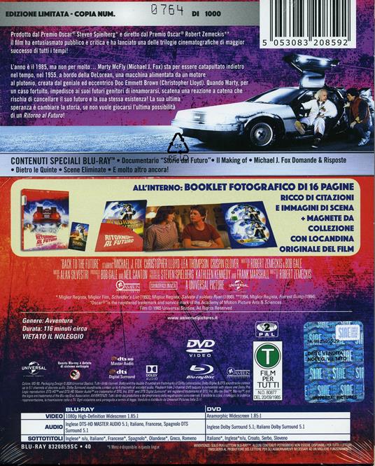 Ritorno al futuro (DVD + Blu-ray) - DVD + Blu-ray - Film di Robert Zemeckis  Fantastico