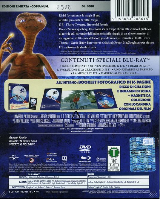 E. T. L'extra-terrestre (DVD + Blu-ray) di Steven Spielberg - DVD + Blu-ray - 2
