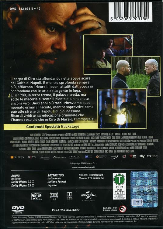 L' immortale (DVD) di Marco D'Amore - DVD - 2