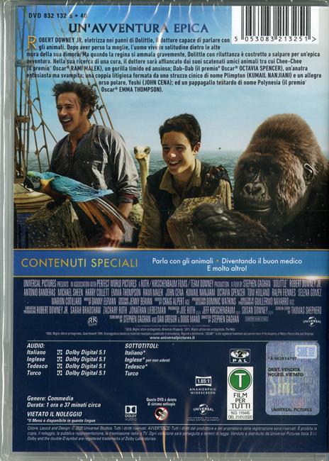 Dolittle (DVD) di Stephen Gaghan - DVD - 2