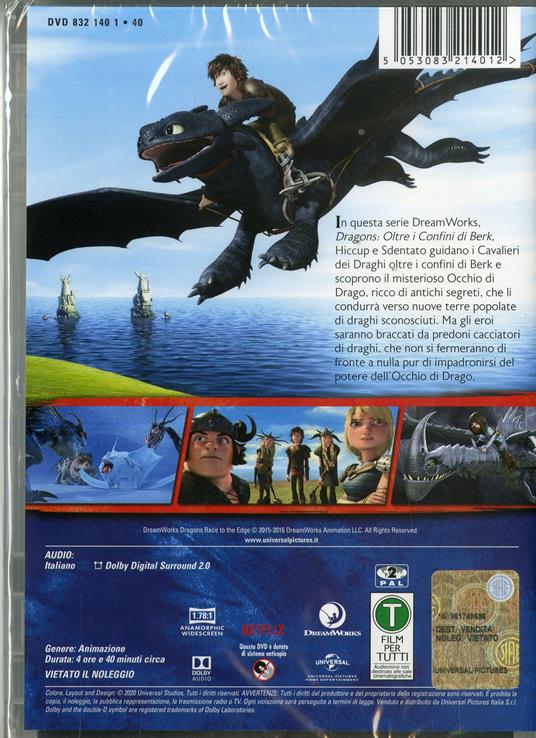 Dragon Trainer. Oltre i confini di Berk. Stagione 1. Serie TV ita (2 DVD) di T. J. Sullivan,David Jones,Robert Briggs,Jae H. Kim - DVD - 2