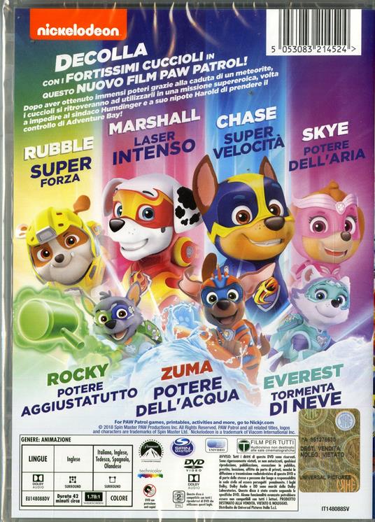 Paw Patrol Mighty Pups (DVD) di Charles E. Bastien - DVD - 2