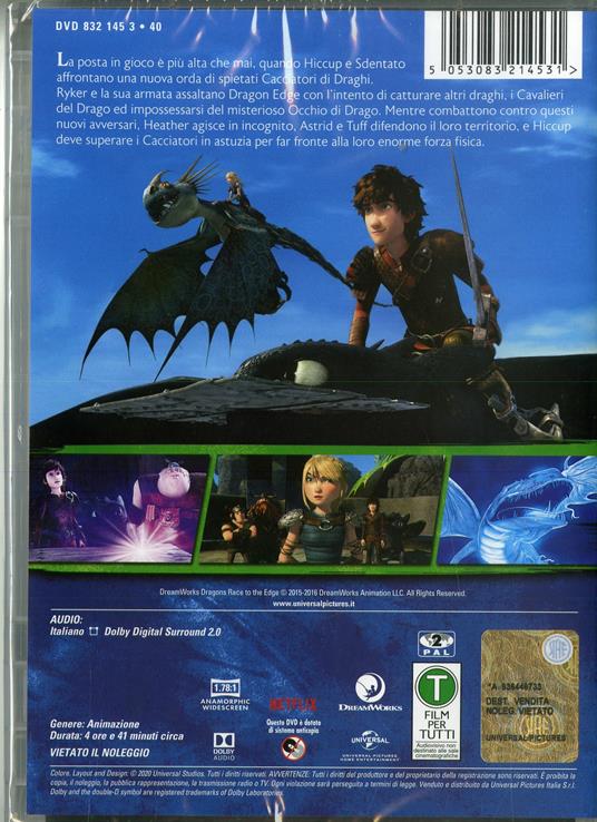 Dragon Trainer. Oltre i confini di Berk. Stagione 2. Serie TV ita (2 DVD) di T. J. Sullivan,David Jones,Robert Briggs,Jae H. Kim - DVD - 2