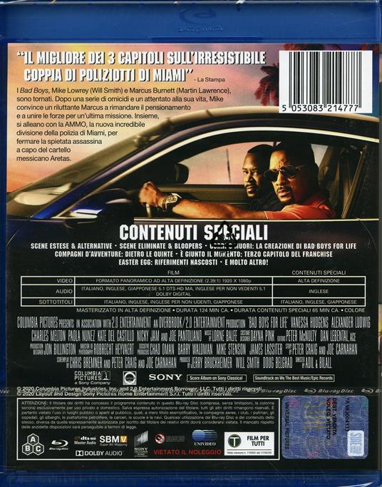 Bad Boys for Life (Blu-ray) di Adil El Arbi,Bilall Fallah - Blu-ray - 2