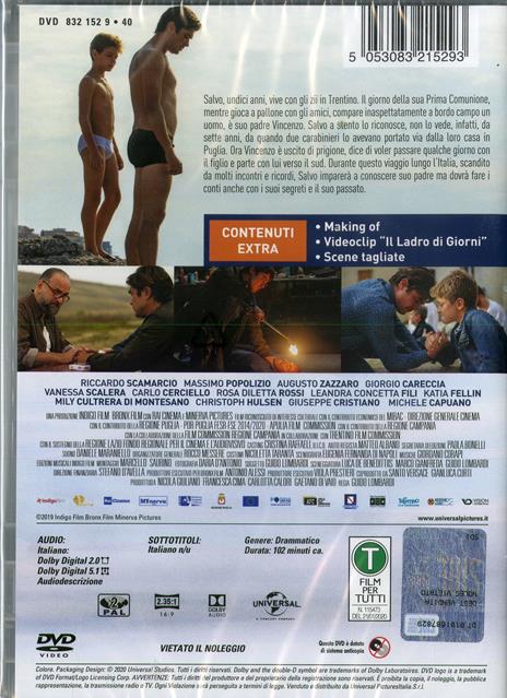 Il ladro di giorni (DVD) di Guido Lombardi - DVD - 2