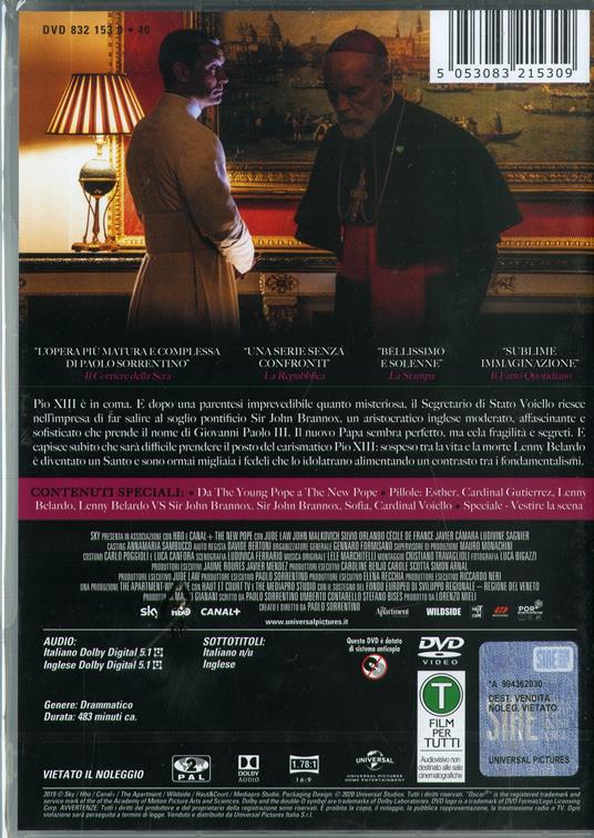The Young Pope - The New Pope. Stagioni 1-2. Collezione completa. Serie TV  ita (6 Blu-ray) - Blu-ray - Film di Paolo Sorrentino Drammatico