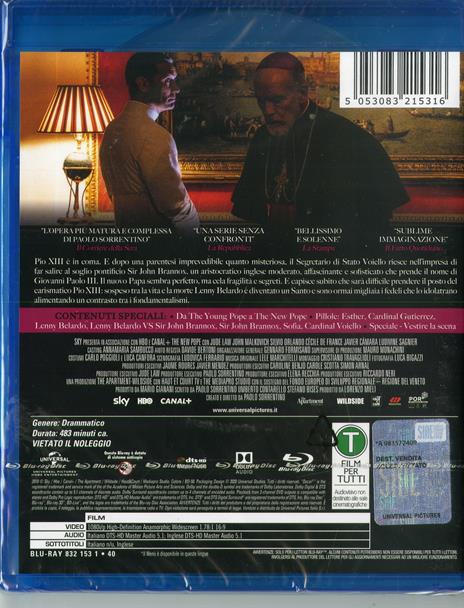 The New Pope. Stagione 2. Serie TV ita (3 Blu-ray) di Paolo Sorrentino - Blu-ray - 2
