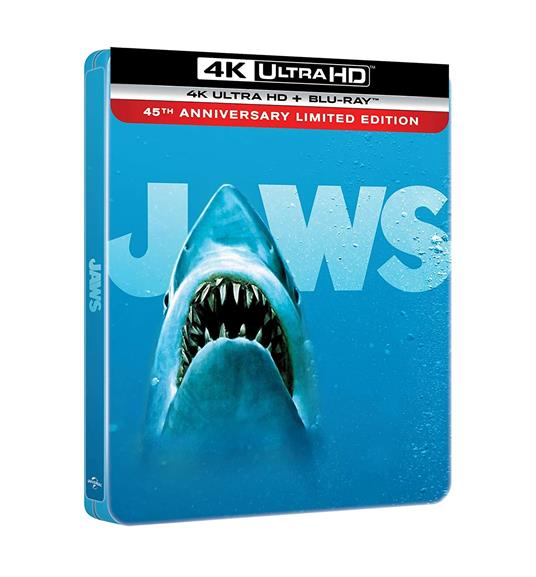 Lo squalo. 45th Anniversary Edition. Con Steelbook (Blu-ray + Blu-ray UltraHD 4K) di Steven Spielberg - Blu-ray + Blu-ray Ultra HD 4K - 2