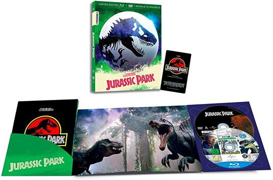 Jurassic Park. Limited Edition. I Numeri 1. Con Booklet e magnete (DVD + Blu-ray) di Steven Spielberg - DVD + Blu-ray