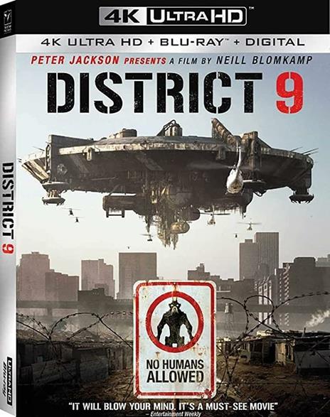 District 9. Vietato ai non-umani (Blu-ray + Blu-ray Ultra HD 4K) di Neill Blomkamp - Blu-ray + Blu-ray Ultra HD 4K
