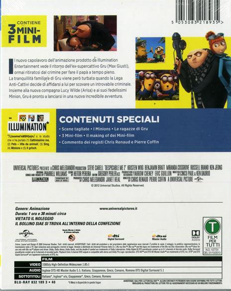 Cattivissimo Me 2 (Blu-ray) di Pierre Coffin,Chris Renaud - Blu-ray - 2