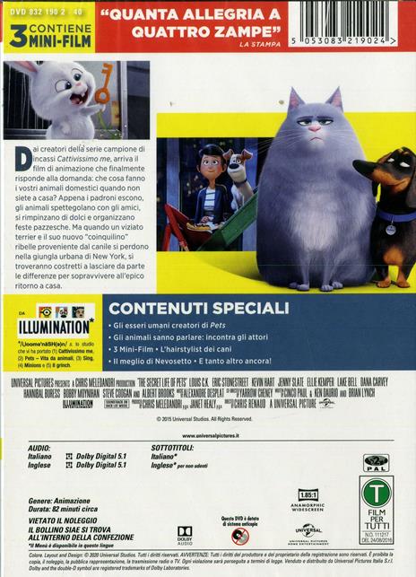 Pets (DVD) di Chris Renaud,Yarrow Cheney - DVD - 2