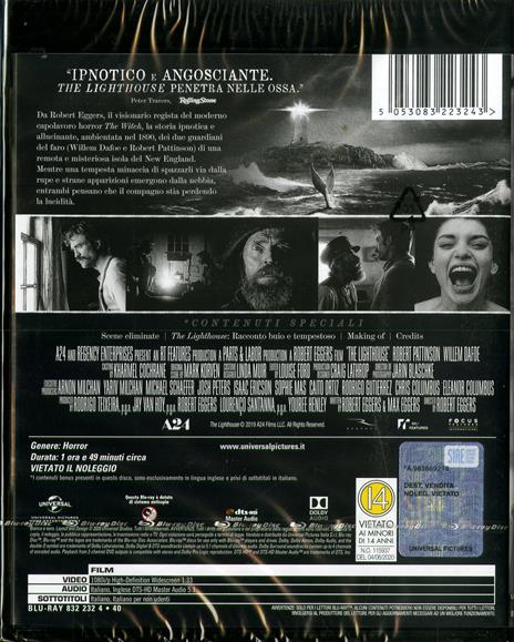 The Lighthouse (Blu-ray) di Robert Eggers - Blu-ray - 2