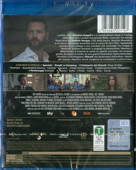 Diavoli. Stagione 1. Serie TV ita (3 Blu-ray) di Nick Hurran,Jan Michelini - Blu-ray - 2