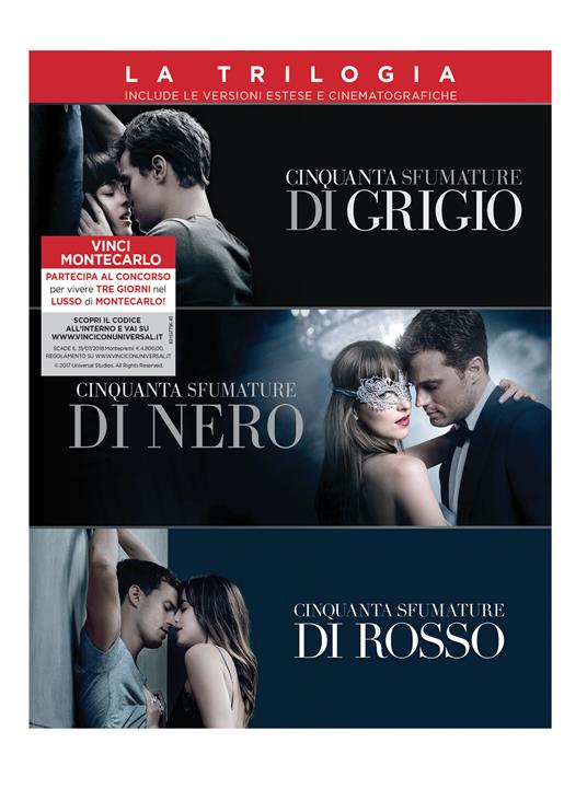 Cinquanta sfumature. Trilogia Love Edition (3 DVD) di James Foley,Sam Taylor-Johnson