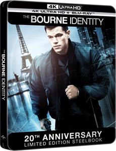 Film The Bourne Identity. The 20th Anniversary Steelbook (Blu-ray + Blu-ray Ultra HD 4K) 