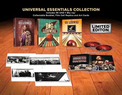 Il Grande Lebowski. 25th Anniversary. Deluxe Edition Steelbook (Blu-ray + Blu-ray Ultra HD 4K) di Joel Coen,Ethan Coen - Blu-ray + Blu-ray Ultra HD 4K