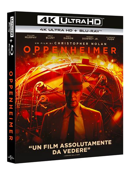 Oppenheimer (Blu-ray + Blu-ray Ultra HD 4K) di Christopher Nolan - Blu-ray + Blu-ray Ultra HD 4K