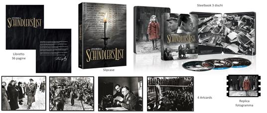 Schindler's List. 30th Anniversary Steelbook Essential Collection (Blu-ray + Blu-ray Ultra HD 4K) di Steven Spielberg - Blu-ray + Blu-ray Ultra HD 4K - 4