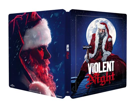 Violent Night. Steelbook (Blu-ray + Blu-ray Ultra HD 4K) di Tommy Wirkola - Blu-ray + Blu-ray Ultra HD 4K - 2