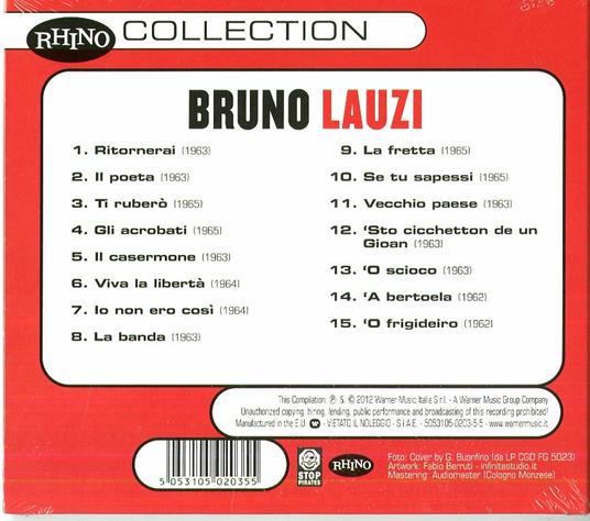 Collection - CD Audio di Bruno Lauzi - 2