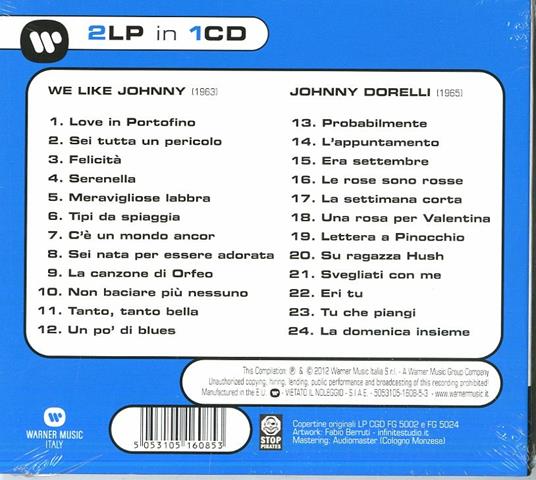 We Like Johnny - Johnny Dorelli - CD Audio di Johnny Dorelli - 2