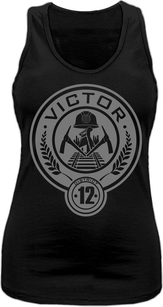 Top donna The Hunger Games. La ragazza di fuoco. District 12 Victor Foil