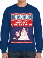 Felpa Unisex Tg. 2Xl Adventure Time. Merry Christmas