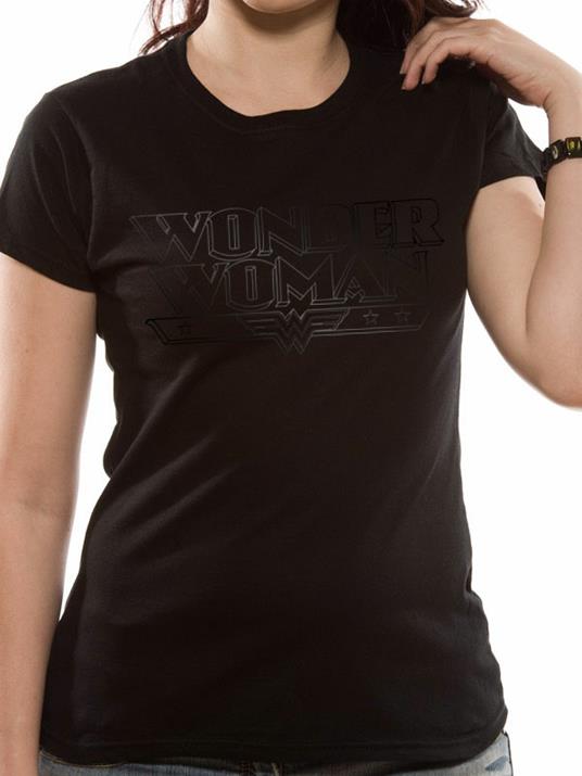 T-Shirt unisex Wonder Woman Black Logo