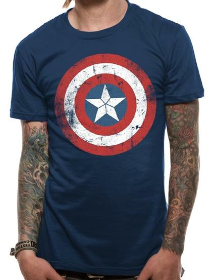 T-Shirt Unisex Civil War. Cap Sheild Distressed