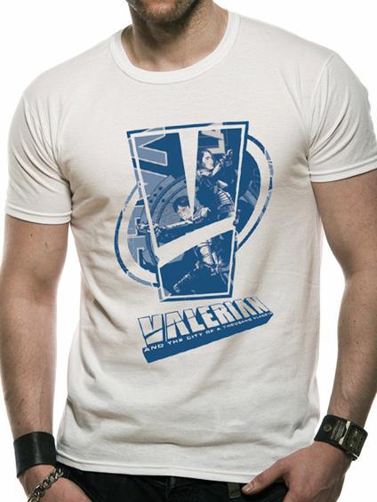 T-Shirt Unisex Tg. S Valerian. Logo