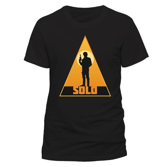 T-Shirt Unisex Tg. S Star Wars. Han Solo Movie. Retro Solo Triangle