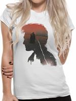 T-Shirt Donna Tg. M. Harry Potter: Battle Silhouette