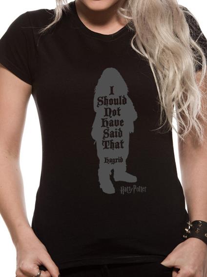 T-Shirt Donna Tg. Xl. Harry Potter - Hagrid Should Not Fitted